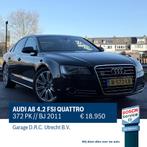 AUDI A8 4.2 FSI QUATTRO 273 kW 2011 Zwart, Auto's, Audi, 371 pk, Zwart, Bedrijf, 4163 cc