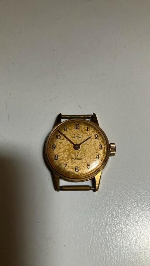 Dameshorloge Velona, Sieraden, Tassen en Uiterlijk, Horloges | Dames, Gebruikt, Polshorloge, Overige merken, Staal, Leer, Ophalen of Verzenden