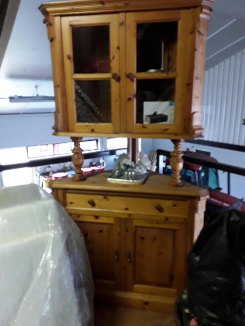 Hoekkast grenen hout., Huis en Inrichting, Kasten | Buffetkasten, Gebruikt, 150 tot 200 cm, 100 tot 150 cm, 50 tot 75 cm, Met lade(s)