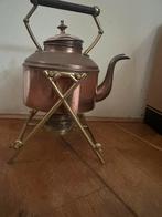 Antiek koperen ketel met petroleum brander, Antiek en Kunst, Ophalen of Verzenden, Koper