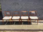 retro teak scandinavische stoelen jaren 60, Huis en Inrichting, Ophalen, Hout, Gebruikt, Bruin