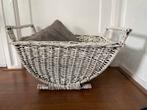 Mooie grote rieten rotan mand met 2 handvatten, Huis en Inrichting, Ophalen of Verzenden, Rechthoekig, Riet, Mand