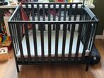 Zwarte baby box, Kinderen en Baby's, Boxen, Ophalen, Zo goed als nieuw, Rechthoekig, In hoogte verstelbaar