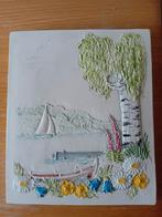 Jie keramiek  zeilboot  bloemen, Ophalen