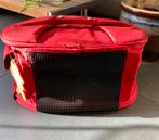 Katten draagtas reistas van stevige rode stof, Ophalen of Verzenden, Zo goed als nieuw