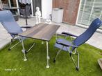 Stoelen 2 ( Crespo) en Tafel (Outwell), Caravans en Kamperen, Ophalen, Zo goed als nieuw