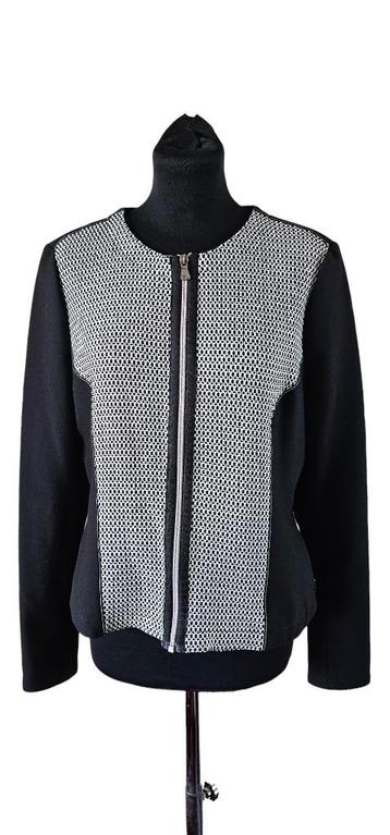 zwart wit blazer van Anna maat 44 (7424) beschikbaar voor biedingen
