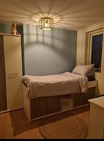 Bed met opbergruimte, Ophalen, Eenpersoons, Zo goed als nieuw, 200 cm