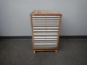 Lista werkplaatskast inc. inhoud, boren en snijgereedschap beschikbaar voor biedingen