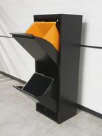 NIEUW Afvalkast afvalscheiding smal zwart 32L 2 emmers #179, Nieuw, Ophalen of Verzenden, 30 tot 40 liter, Metaal