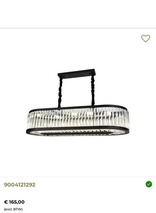 Prachtige Kristallen Hanglamp nieuw, showroom uitverkoop!, Huis en Inrichting, Lampen | Plafondlampen, Nieuw, Glas, Ophalen of Verzenden