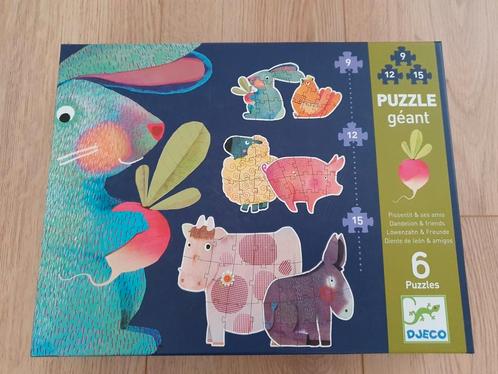 Complete, uitdagende djeco puzzel 9-12-15 stukjes, Kinderen en Baby's, Speelgoed | Kinderpuzzels, Zo goed als nieuw, Ophalen