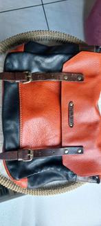 Gigi Fratelli leren schoudertas, Ophalen of Verzenden, Zo goed als nieuw, Blauw, Leer