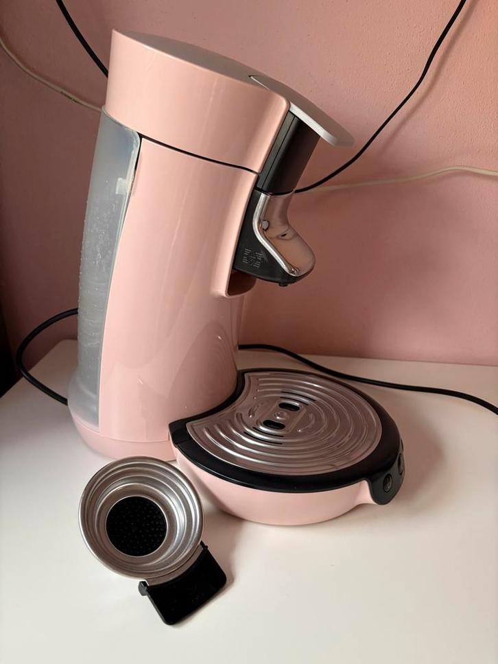 Roze Senseo Koffiezetapparaat - Perfect voor Padjes!, Witgoed en Apparatuur, Koffiezetapparaten, Zo goed als nieuw, Koffiepads en cups