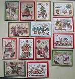 Set 25x zelfgemaakte kerstkaarten / wenskaarten kerst (s), Verzenden, Nieuw, Kerst
