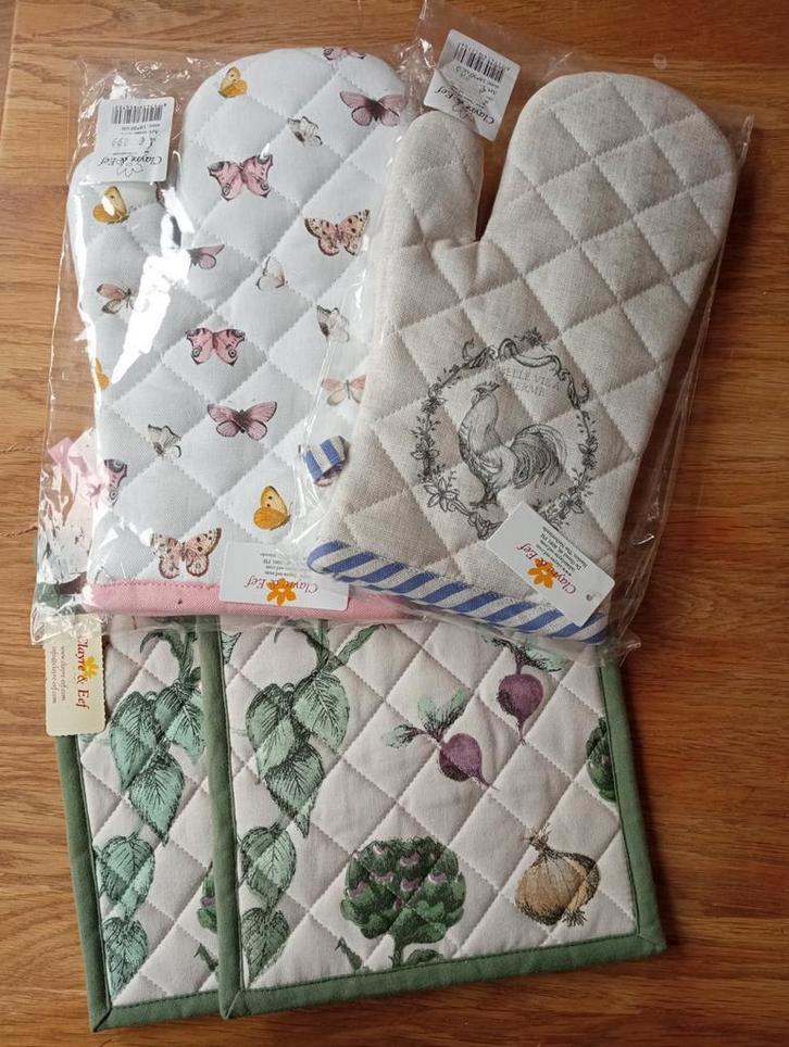 Ovenhandschoenen en pannenlappen van Clayre & Eef, Huis en Inrichting, Keuken | Textiel, Nieuw, Overige typen, Overige kleuren