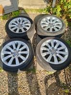 audi a1 polo fox fabia golf4  5x100 complete set 205-55-16, Ophalen, Gebruikt, 16 inch, Banden en Velgen