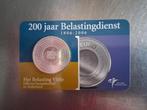 Coincard 5 Euro 100 Jaar Belastingdienst 2006, Koningin Beatrix, Zilver, Euro's, Ophalen of Verzenden