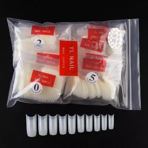 500 Tips in Franse in Zakjes. Nagels/Nailart/Nagelstyliste., Sieraden, Tassen en Uiterlijk, Uiterlijk | Cosmetica en Make-up, Nieuw