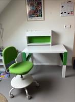 Ikea Pahl Kinderbureau + Bureastoel, Huis en Inrichting, Bureaus, Ophalen, In hoogte verstelbaar, Gebruikt, Bureau