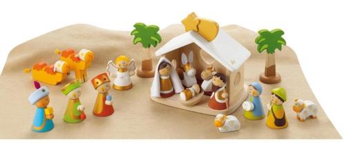 Sevi houten kerstgroep 21 delig zeer fraai, Diversen, Kerst, Nieuw, Verzenden