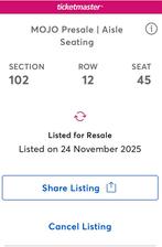 DOJA CAT - MA VIE WORLD TOUR 2 tickets, Twee personen, Juni