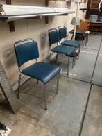Vintage Gispen 106 stoelen, Huis en Inrichting, Ophalen, Gebruikt, Blauw, Vijf, Zes of meer stoelen