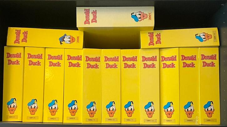 Donald duck mappen, Boeken, Stripboeken, Gelezen, Complete serie of reeks, Ophalen of Verzenden