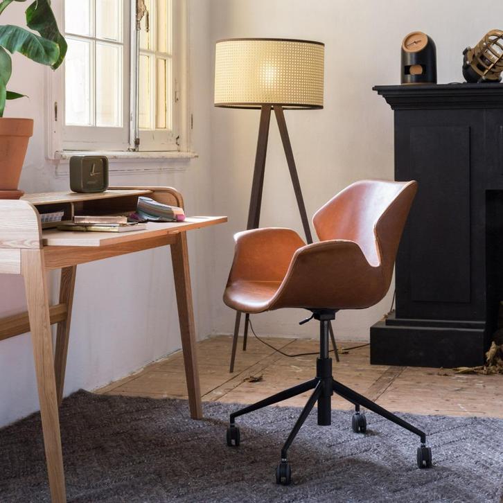 Bureaustoel Zuiver Cognac normaal € 419,-, Huis en Inrichting, Bureaustoelen, Nieuw, Bureaustoel, Bruin, Ergonomisch, Ophalen