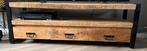 TV meubel mangohout 150x45x50, Huis en Inrichting, Kasten | Televisiemeubels, Ophalen, Minder dan 50 cm, Zo goed als nieuw, Metaal