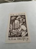 Antieke orginele ex Libris kaartje van Anton Pieck, Verzenden