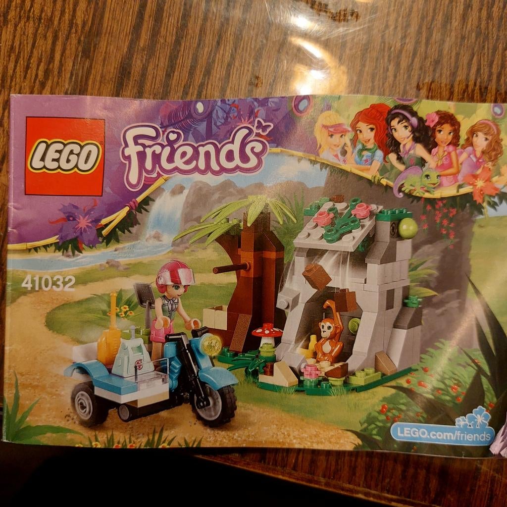 Lego Friends: eerste hulp jungle bike 41032 compleet, Ophalen, Zo goed als nieuw