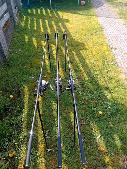 Complete karperset, Watersport en Boten, Hengelsport | Zeevissen, Zo goed als nieuw, Complete set, Ophalen
