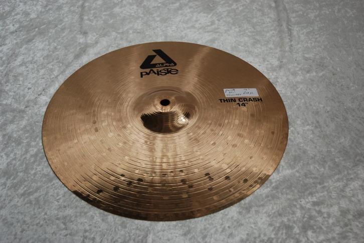 Paiste Alpha thin crash bekken 648gr 14 inch  <25251885>, Muziek en Instrumenten, Instrumenten | Onderdelen, Gebruikt, Drums of Percussie