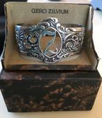 Gero zilvium servetband Z met orginele display/doosje, Antiek en Kunst, Antiek | Bestek, Ophalen of Verzenden