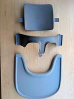 Stokke Babyset + Tray grijs, Kinderen en Baby's, Kinderstoelen, Ophalen, Gebruikt, Meegroeistoel, Stoelverkleiner