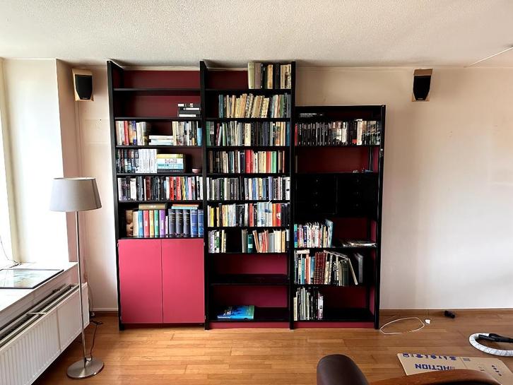 Lundia boekenkast, Huis en Inrichting, Kasten | Boekenkasten, Zo goed als nieuw, 200 cm of meer, 200 cm of meer, 25 tot 50 cm