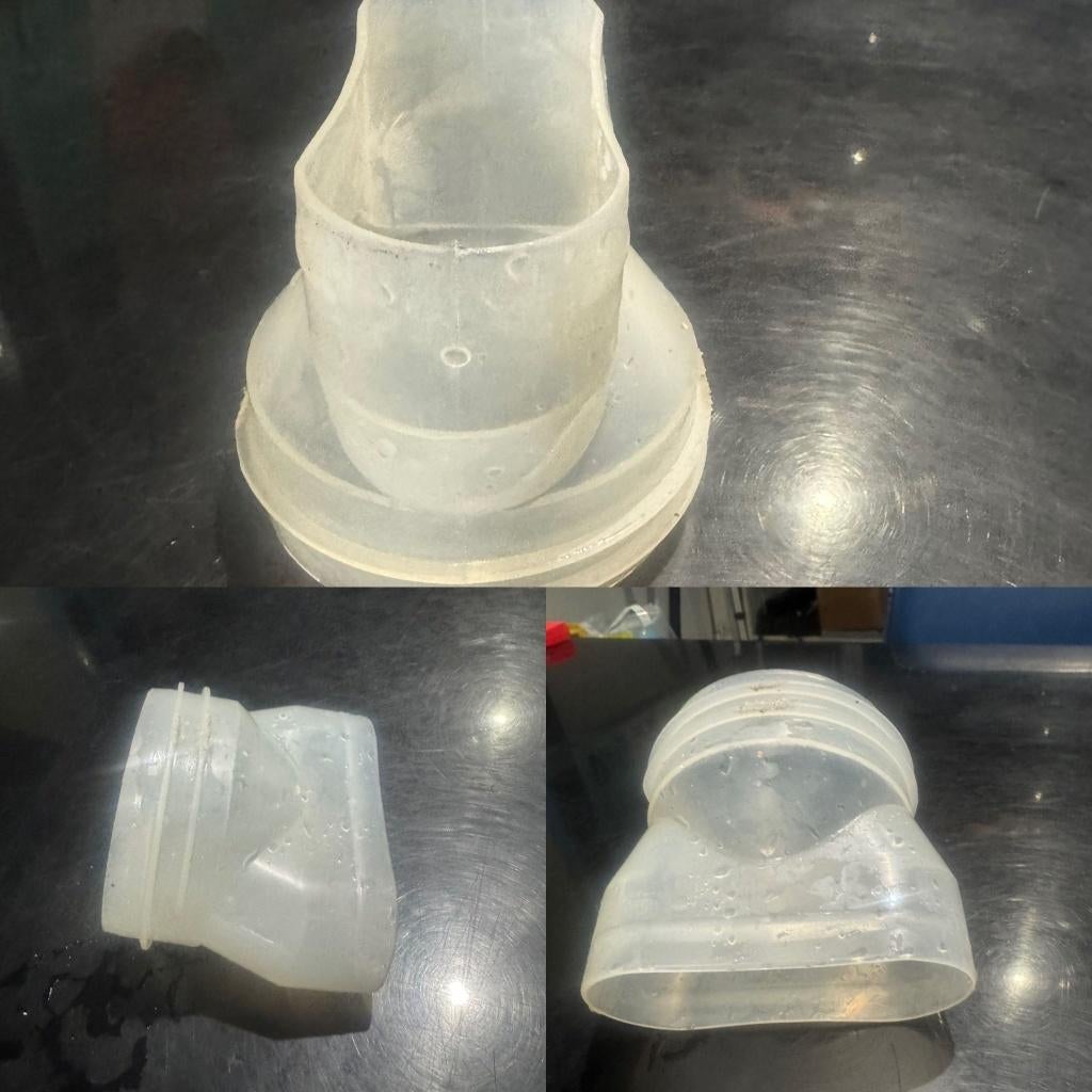 flens, luchtuitlaatklep, buitenring adaptor AEG droger, Ophalen of Verzenden, Zo goed als nieuw, Voorlader, Luchtafvoer