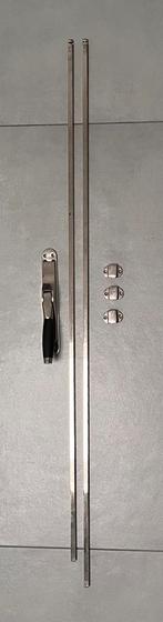 Pompespagnolet Tonmodel jaren 30 Blinkend nikkel met stangen, Doe-het-zelf en Verbouw, Hang- en Sluitwerk, Ophalen, Gebruikt, Overige materialen