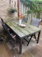 Tuinset Bellagio met 4 stoelen, Tuin en Terras, Tuinsets en Loungesets, Ophalen, 4 zitplaatsen, Gebruikt, Eettafel