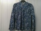 Leuke blauw gebloemde blouse, Ophalen of Verzenden, Zo goed als nieuw, Maat 36 (S), Blauw