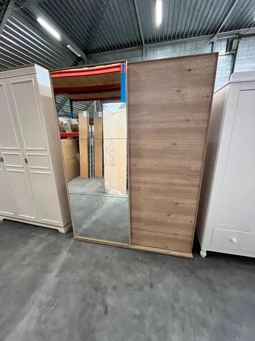 Origami Schuifdeurkast - Blank Eiken, Huis en Inrichting, Kasten | Kledingkasten, Zo goed als nieuw, 200 cm of meer, 150 tot 200 cm