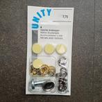 Unity naaivrije drukknopen, roestvrij, incl. gereedschap, Ophalen of Verzenden, Nieuw, Knoop of Knopen