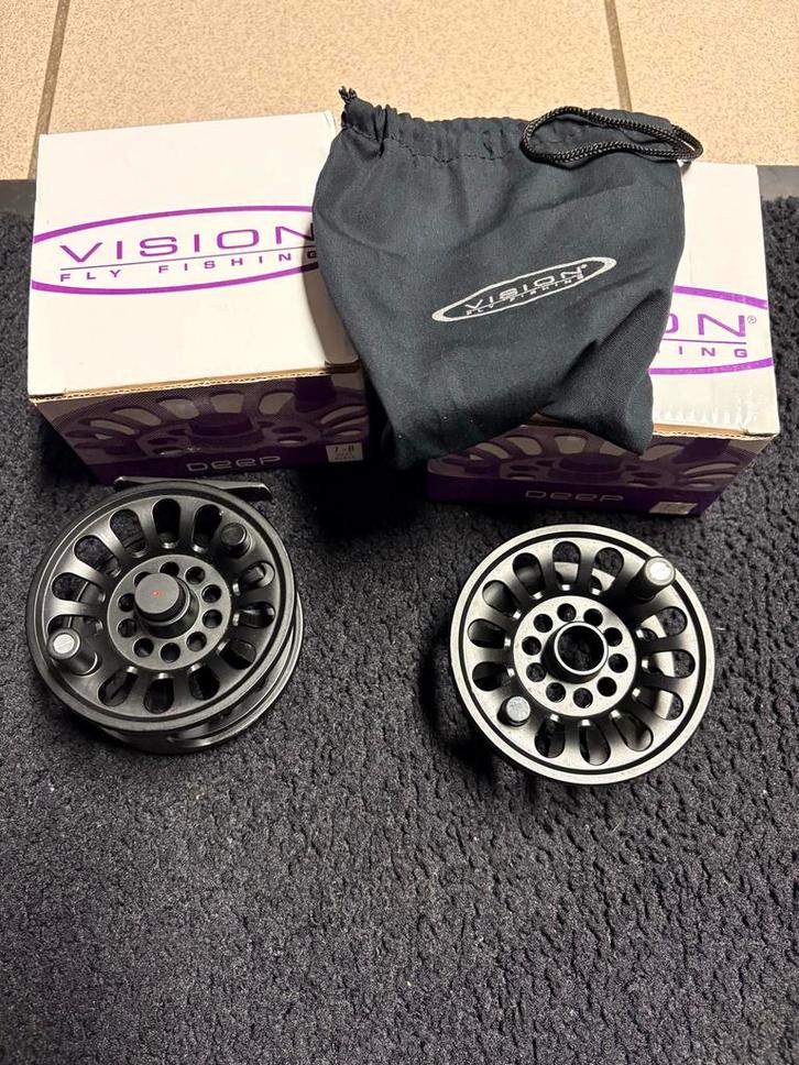 Vision Deep Vliegenvis Molen 7-8, Watersport en Boten, Hengelsport | Algemeen, Zo goed als nieuw, Molen, Ophalen of Verzenden