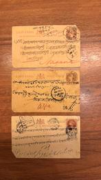 Drie oude poststukken uit East India, eind 19e eeuw, Postzegels en Munten, Brieven en Enveloppen | Buitenland, Ophalen of Verzenden