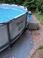 Bestway zwembad rond Pro Steel Max licht grijs 427 x 84 cm m, Minder dan 80 cm, Rond, 300 cm of meer, Ophalen of Verzenden