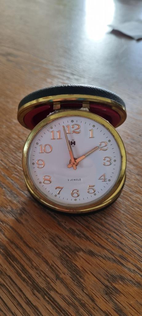 Vintage reisklok, Antiek en Kunst, Antiek | Klokken, Ophalen of Verzenden