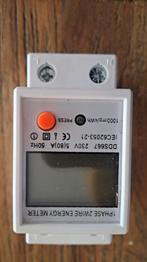 1 Fase Din Rail Energiemeter 220V - Nieuw in Doos, Ophalen of Verzenden, Nieuw, Overige typen