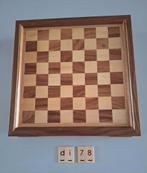 Mooie houten spellenkist 30x30 cm, schaken,  backgammon, Hobby en Vrije tijd, Gezelschapsspellen | Bordspellen, Ophalen of Verzenden