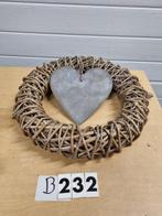 B232 krans riet met hart countryfield, Huis en Inrichting, Ophalen of Verzenden, 'T Olde Gre-j, Info@toldegrej.nl, Endepoelstraat 20f Didam